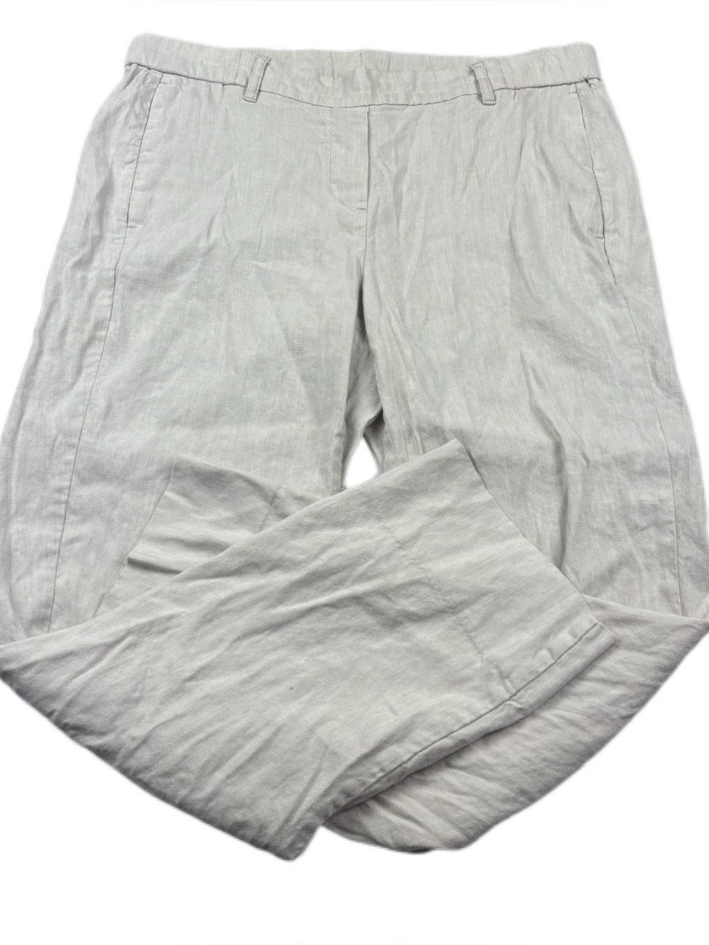 J. Jill Linen Stretch Pull on Pants Size Medium